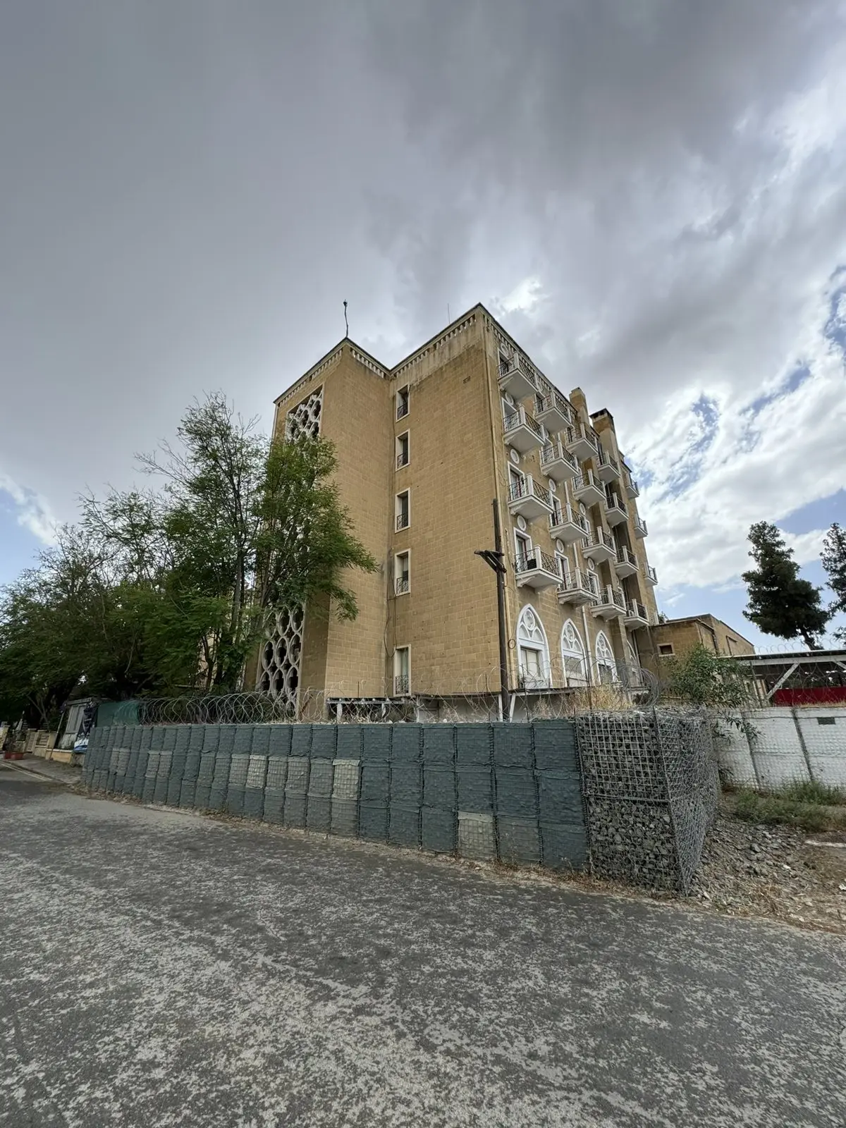 The Ledra Palace Hotel in the UN buffer zone in Nicosia